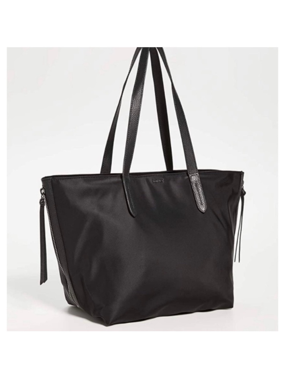 Botkier New York Bond Tote Bag Black Nylon Classic Minimalist Quiet Luxury